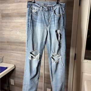 American Eagle Outfitters Light Blue Distressed Ripped Jeans 1060